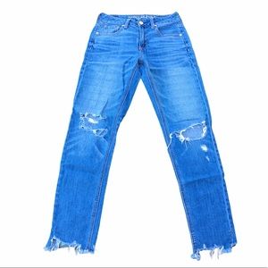 American Eagle Distressed Blue Skinny Jeans